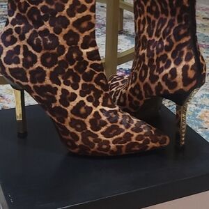 Michael Kors Animal Print Ankle Booties